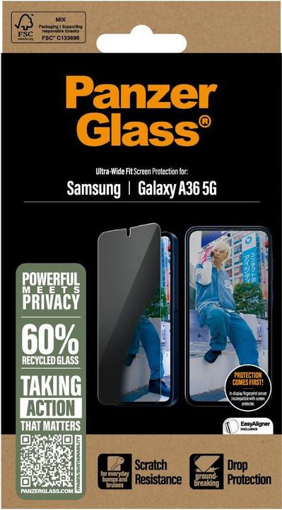 Immagine prodotto PanzerGlass Privacy Screen (1 Pezzo/i, Samsung Galaxy A36)