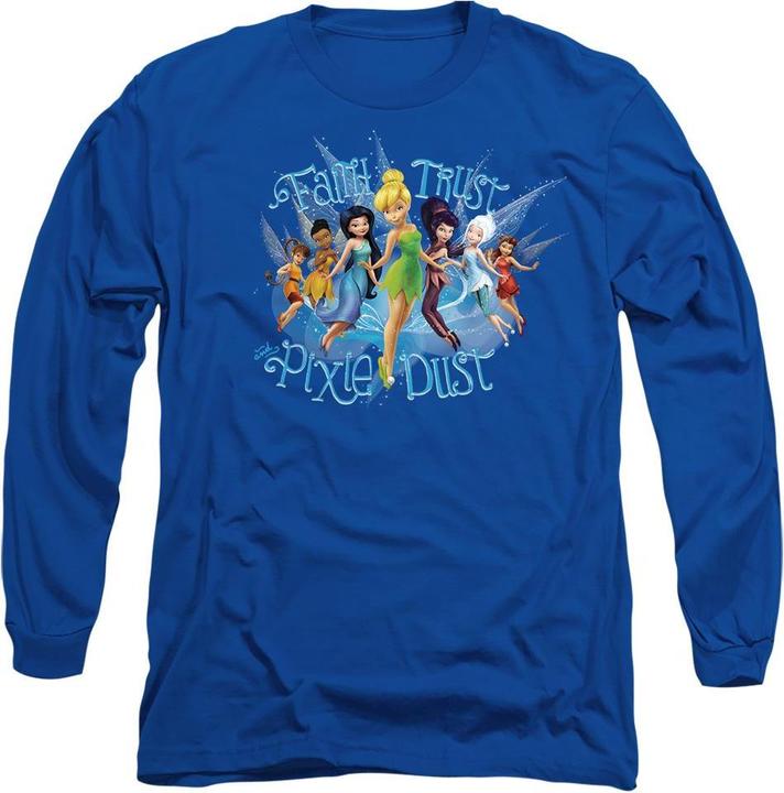 Actual product image Disney Interactive Studios Unisex Adult Faith, Trust And Pixie Dust Tinker Bell T-Shirt (S)
