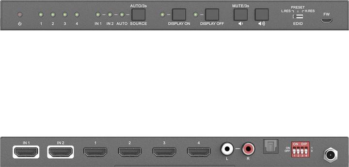 Immagine prodotto Purelink Distributore PT-SP-HD24DA HDMI Toslink Cinch