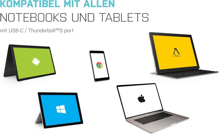 Produktbild i-tec C31NANOVGA112W (USB-C, 8 Ports)