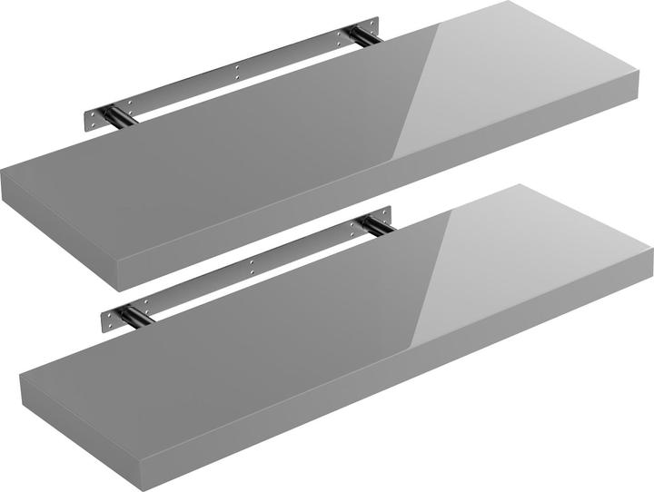 Set of 2 high gloss grey