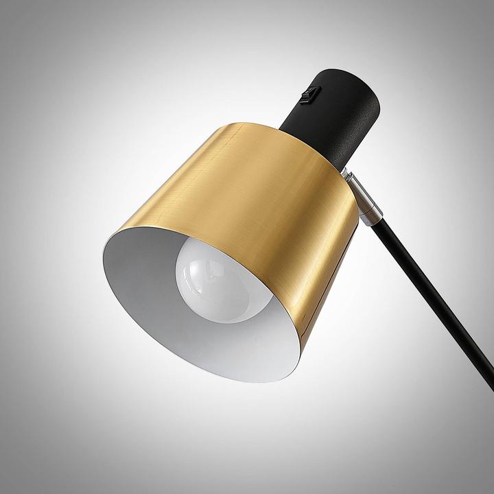 Produktbild Lindby Vlada Stehlampe zum Lesen, messing, schwarz (E27)