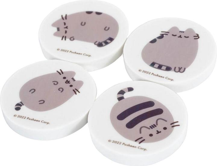 Actual product image Pusheen Printed Erasers (Pack of 4)