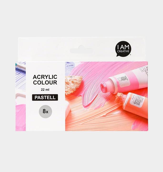 Immagine prodotto I Am Creative Set acrilico Basic (Colorato, Pastello, 176 ml)