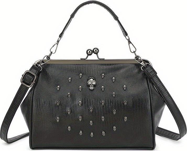 Produktbild Only-Bags.Store Schicke Retro-inspirierte Umhängetasche - dickes Kunstleder, abnehmbarer Riemen, klassische