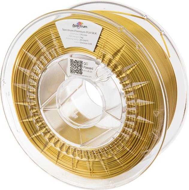 Actual product image Filament PLA SILK glorious gold 1.0kg 1.75mm (PLA, 1.75 mm, 1000 g, Gold)