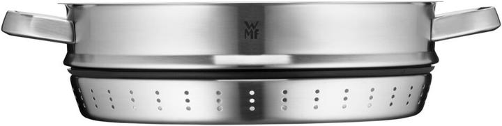 Produktbild WMF Bräter mit Dampfgareinsatz stahlgrau (28 cm, Bräter + Schmortopf, Edelstahl)