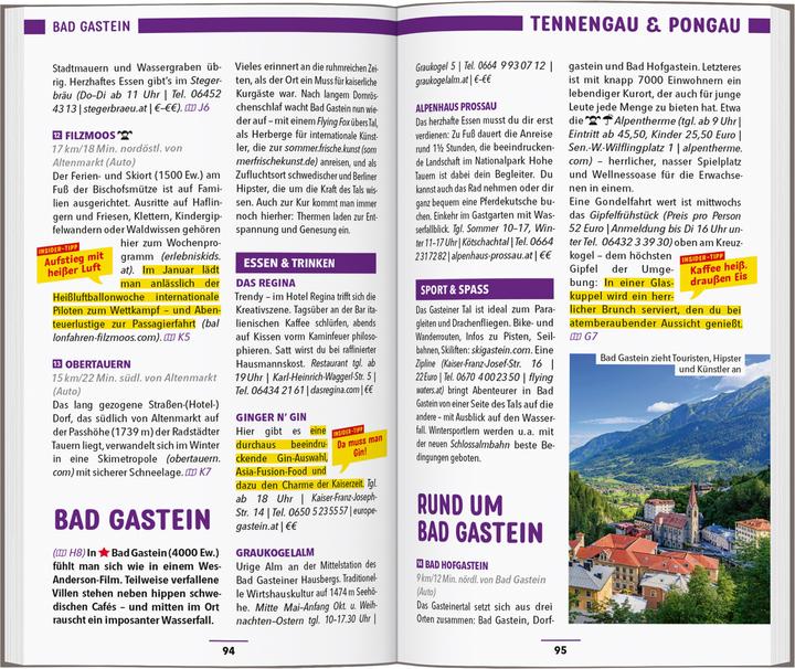 Nährwerte und Zutaten Reiseführer Salzburg, Salzkammergut, Salzburger Land (Deutsch, Matthias Gruber, Anita Ericson, Siegfried Hetz, 2024)