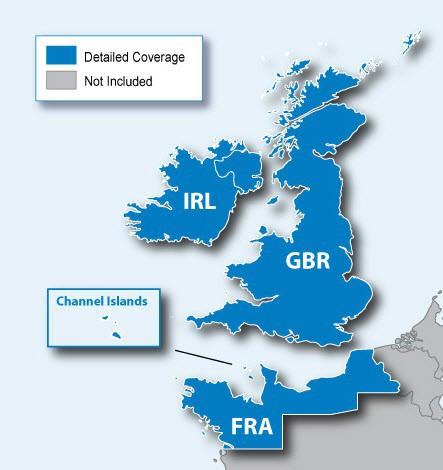 Produktbild Garmin City Navigator Europa NT Grossbritannien, Nordirland und Irland