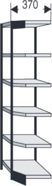 Actual product image kaiserkraft Office shelving system, without rear panel
