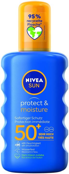Actual product image NIVEA Protection & care (Sun spray, SPF 50+, 200 ml, 246 g)