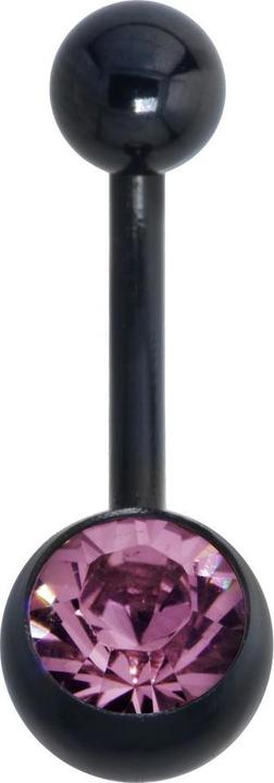 Immagine prodotto Bijouteria Piercing ventre (Acciaio chirurgico 316L, Rivestimento PVD (nero), Zirconia)