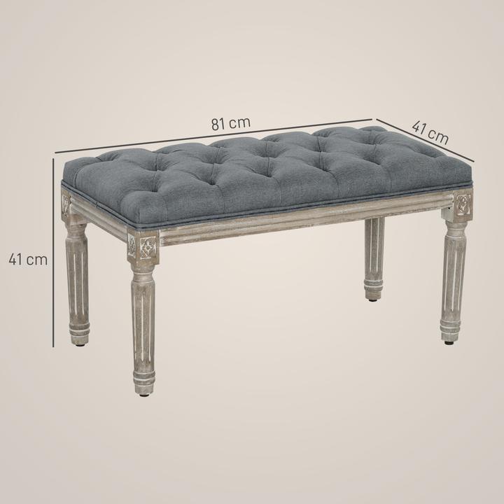 Image du produit Homcom Banc rembourré de style vintage (81 cm)