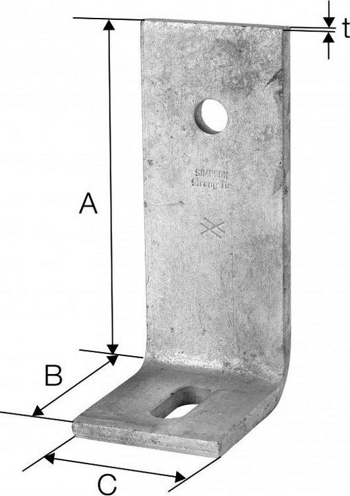 Image du produit Simpson Sst Cornière à béton, type P (1 pcs)
