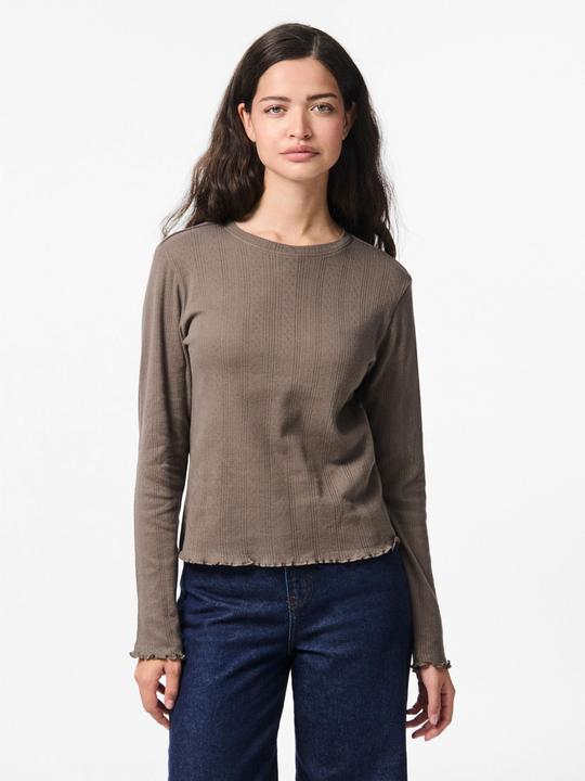 Produktbild Pieces Pcmarie Ls O-Neck Poin Top Jrs Noos Bc (L)