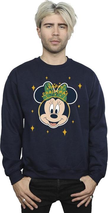 Actual product image Disney Mens Minnie Mouse Happy Christmas Sweatshirt (4XL)