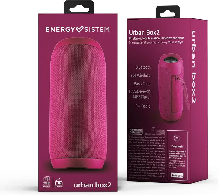 Produktbild Energy Sistem Urban Box 2 Tragbarer Stereo-Lautsprecher (12 h, Akkubetrieb)