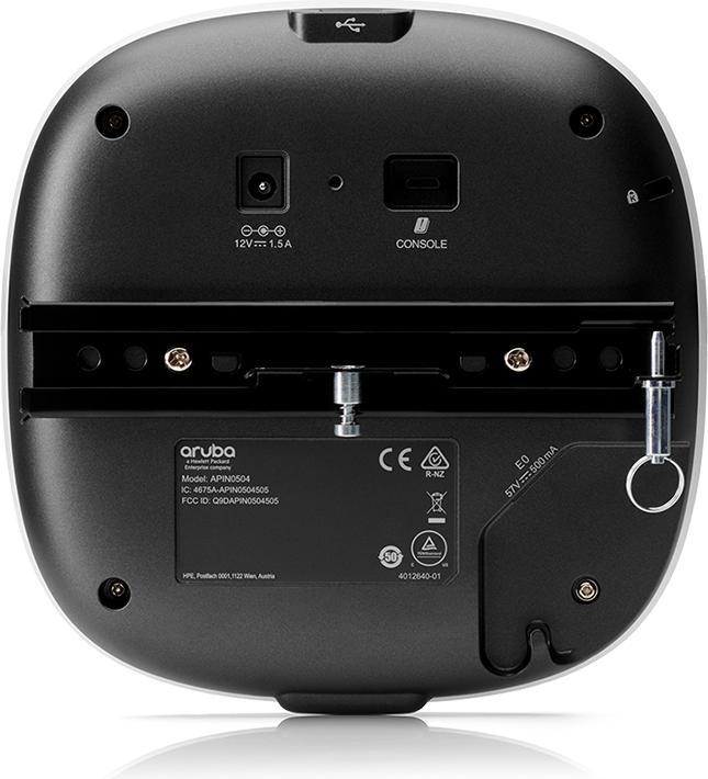 Immagine prodotto HPE E Aruba AP-504 Access Point, RW, Dual Radio :2, 802.11ax, Antenne esterne, Campus unificato (1200 Mbit/s)