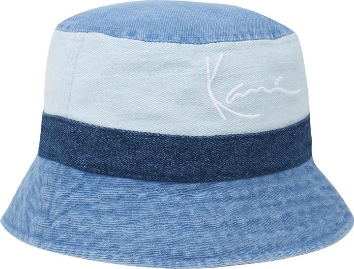 Karl Kani KKWACCQ221010BLU Signature Block Denim Bucket Hat blue (One Size)