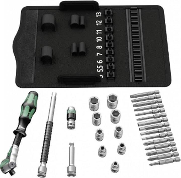 Actual product image Wera 8100 SA 6 Zyklop Speed Ratchet Set (12 mm, 10 mm, 11 mm, 13 mm)