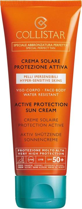 Produktbild Collistar CS Sun - Active Protection Sun Cream face & body SPF50+ (Sonnencreme, SPF 50, 100 ml)