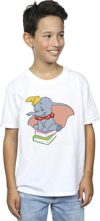 Actual product image Disney Boys Dumbo Sitting On Books T-Shirt (128)