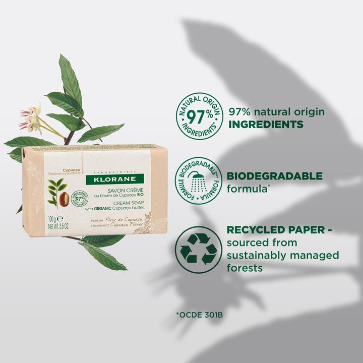 Actual product image Klorane Cream soap with cupucacu blossom (Hard soap)