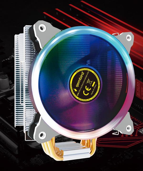 Actual product image Gembird CPU-HURACAN-ARGB-X130 (120 mm)