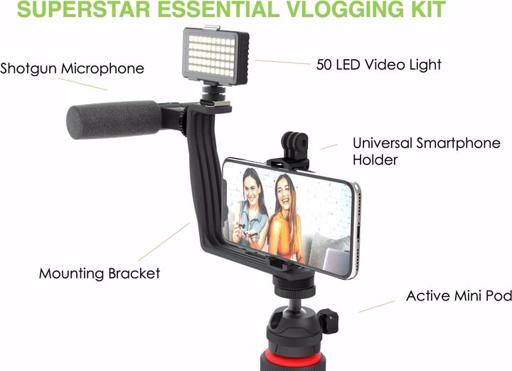 Produktbild DigiPower Vlogging Kit Superstar Essential (5-teilig) (Kunststoff)