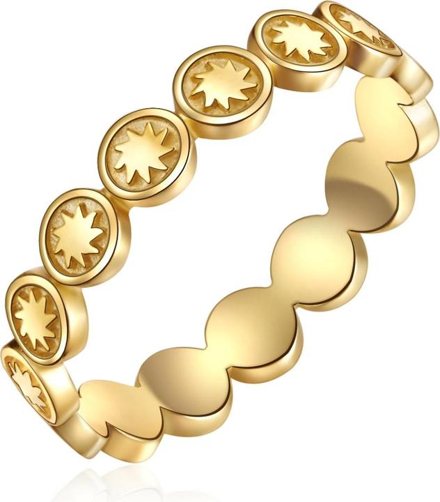 Produktbild Lulu & Jane Damen Ring Sonne Messing - 35298 (56)