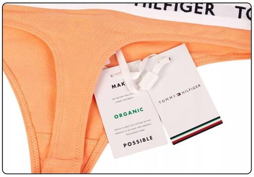 Produktbild Tommy Hilfiger Organic Cotton Logo Thong Medium Papaya Punch (M)