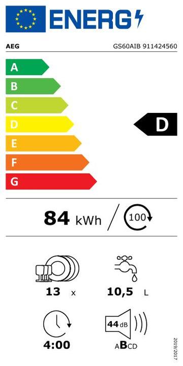 Energy Label AEG GS60AIB
