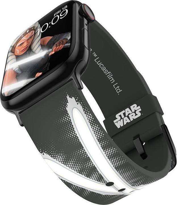 Image du produit Moby Fox Star Wars - Apple Watch Armband 38/40/41/42/44/45/49 mm (The Mandalorian Ahsoka Tano Lichtschwert) (Silicone)