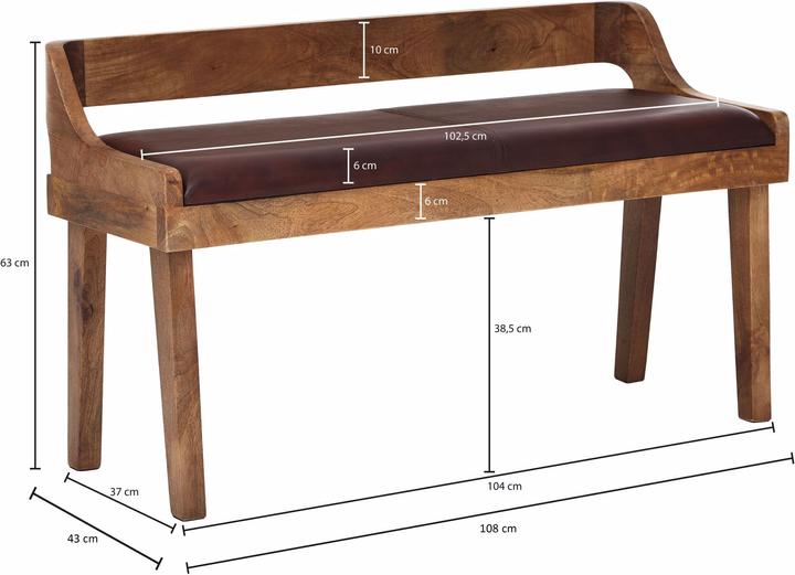 Productafbeelding Wohnling Echt leer (108 cm)