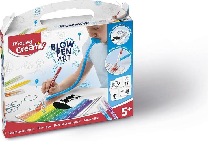 Actual product image Maped CREATIV 846710 Blow Pen String Art-with spraying and painting templates (Multicoloured, 1 x)