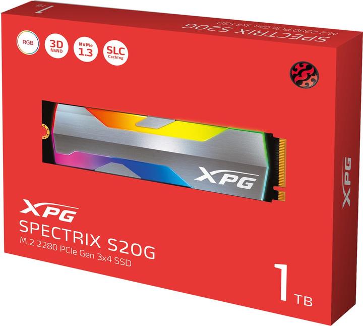 Actual product image Adata XPG Spectrix S20G RGB (1000 GB, M.2 2280)