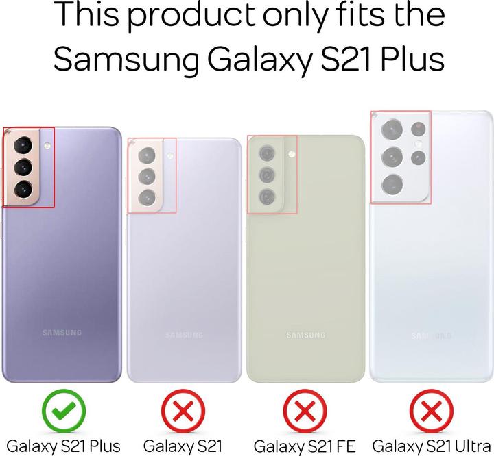 Immagine prodotto Nalia Custodia per cellulare al neon chiaro (Samsung Galaxy S21+)