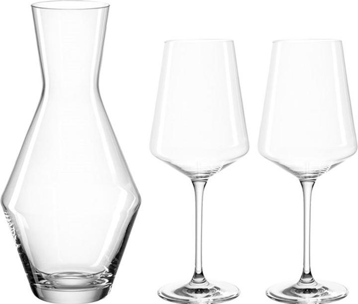 Leonardo Puccini karaf met wijnglazen 3tl (100 cl, 3 Bril, Wijnglazen set)