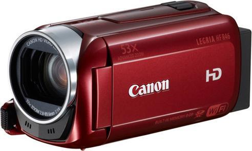 Canon Legria HF R46, FullHD, WiFi, 32x Zoom, 8GB, Rot (50p, 32 x)