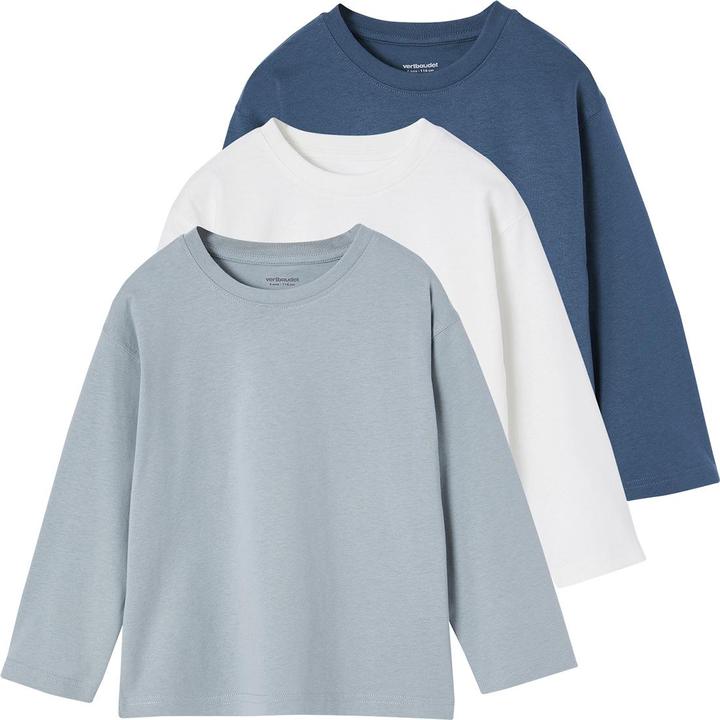 Vertbaudet 3er-Pack Jungen Shirts aus Baumwolle Basic (110)