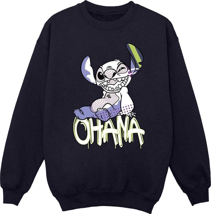Immagine prodotto Disney Lilo And Stitch Ohana Graffiti Felpa Donna (M)