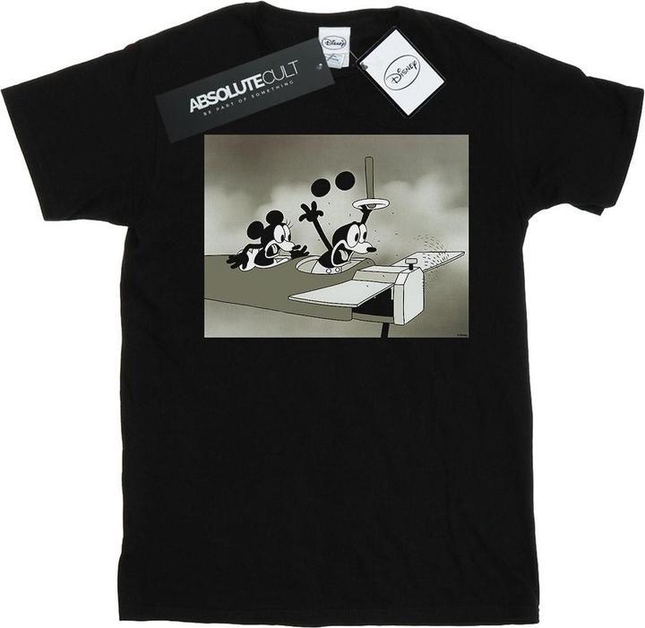 Actual product image Disney Womens/Ladies Mickey Mouse Crazy Pilot Cotton Boyfriend T-Shirt (M)