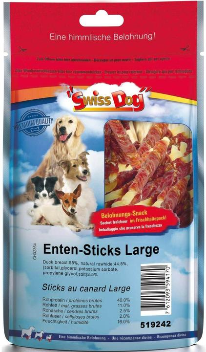 Immagine prodotto SwissDog Bastoncini d'anatra (Adulto, 1 pz., 400 g)
