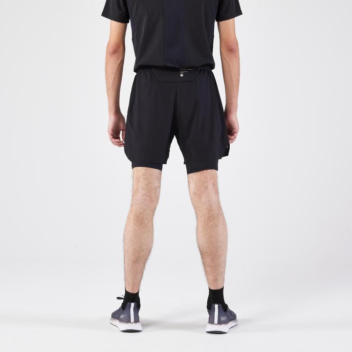 Actual product image Kiprun Laufshorts Herren Tights 2-in-1 - schwarz (L)
