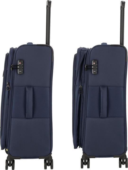 Immagine prodotto D&N Travel Line 9704 Carrello a 4 ruote M 68 cm con piega ad espansione (75 l, M (50 - 90l))