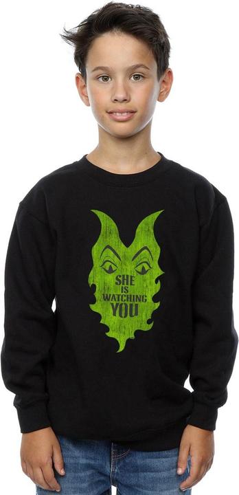 Actual product image Disney Boys The Descendants Maleficent She Is Watching Sweatshirt (152, 158)