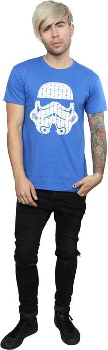 Actual product image Star Wars Mens Christmas Stormtrooper Helmet T-Shirt (M)