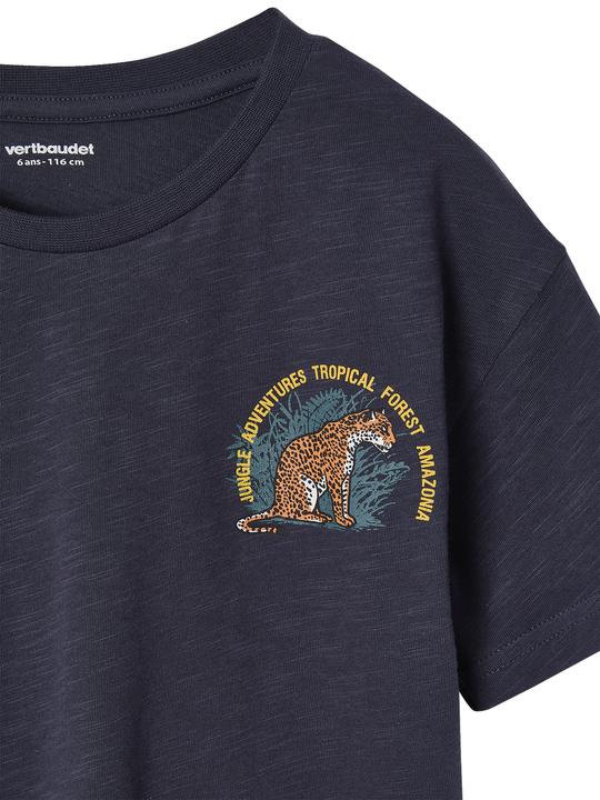 Produktbild Vertbaudet Jungen T-Shirt mit Tiger vorn und hinten, Recycling-Baumwolle (128)