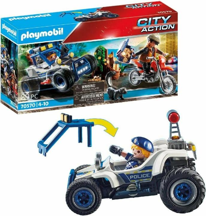 Produktbild Playmobil Polizei-Geländewagen: Verfolgung des Schatzräubers (70570, Playmobil City Life)
