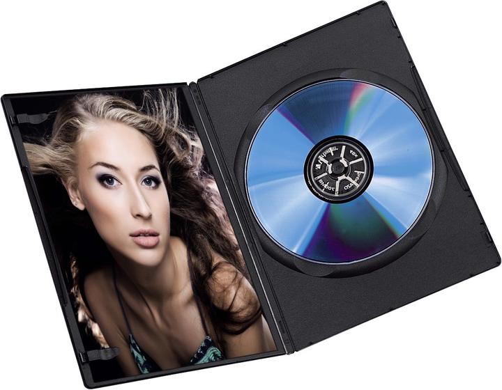 Actual product image Hama 1x10 DVD Blank Sleeve Slim 50% space saving